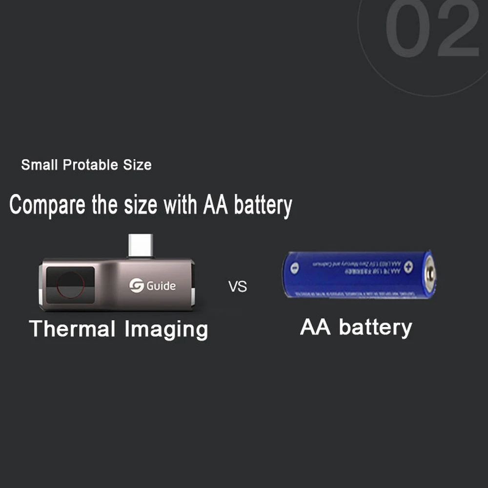 

Air Thermal Imaging Camera, Anti-peep Temperature Detection Thermal Imager Camcorder for Smartphone Type-C Android / IOS