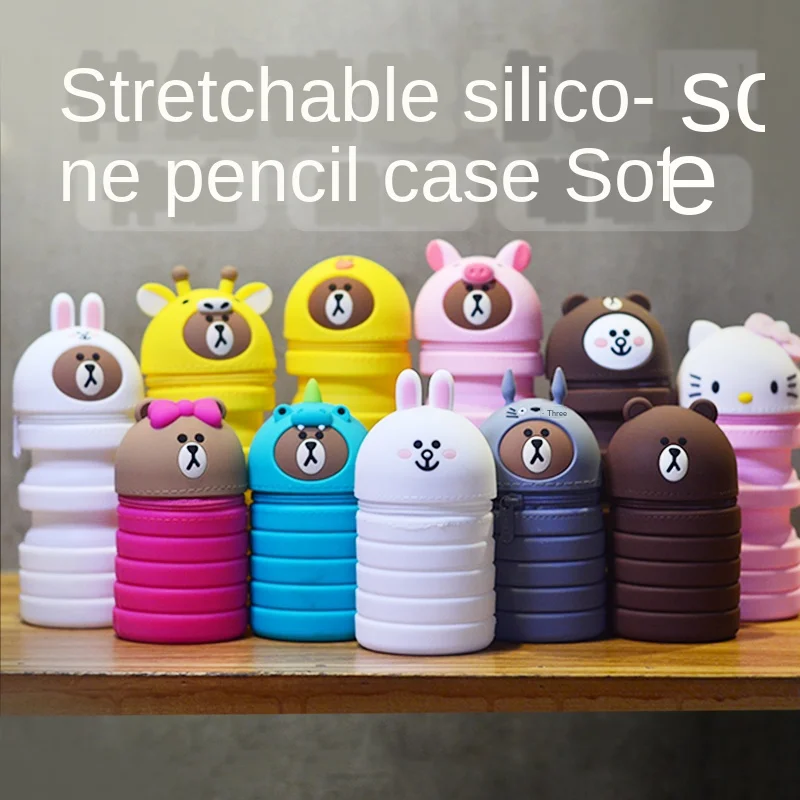 Милый мультяшный держатель для ручка в стиле аниме Телескопический