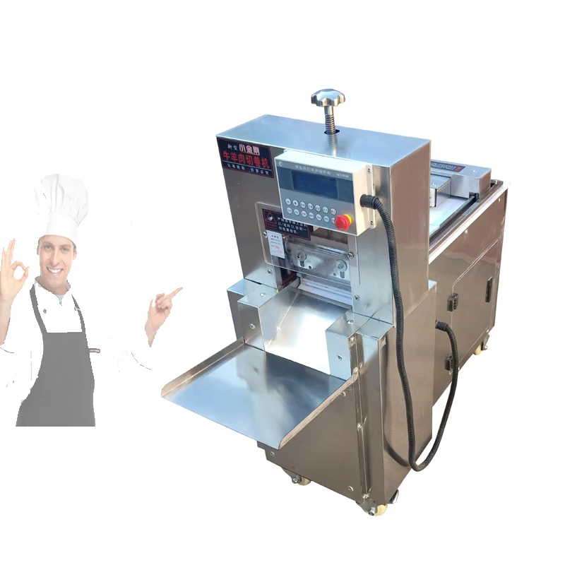 

Commercial Electric Food Fruit Slicer Lamb Beef Slicer Freezing Meat Cutting Machine Mutton Rolls Cutter Adjustable Thickness