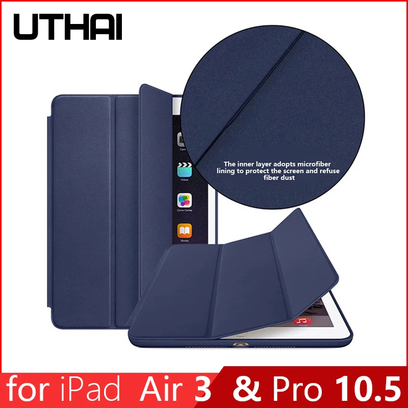 

UTHAI E019 for iPad Air 3 case 2019 / pro 10.5 protective case TPU waterproof silicone sleeve, automatic sleep / wake