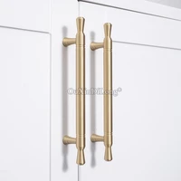 new 4pcs european pure brass plus length furniture handles drawer pulls cupboard wardrobe kitchen tv shoe cabinet pulls handles