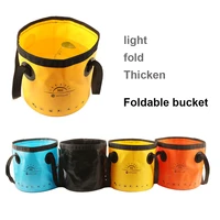 12l 20l outdoor portable bucket water storage bag waterproof fishing folding bucket collapsible camping travel barrel bags