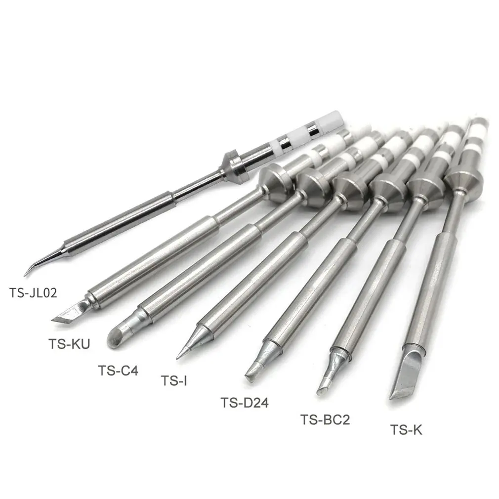 

TS100 Mini Soldering Iron Digital Soldering Iron Tip Replacement Bit Head B2 BC2 C4 D24 K I Ku ILS C1 Lead Free