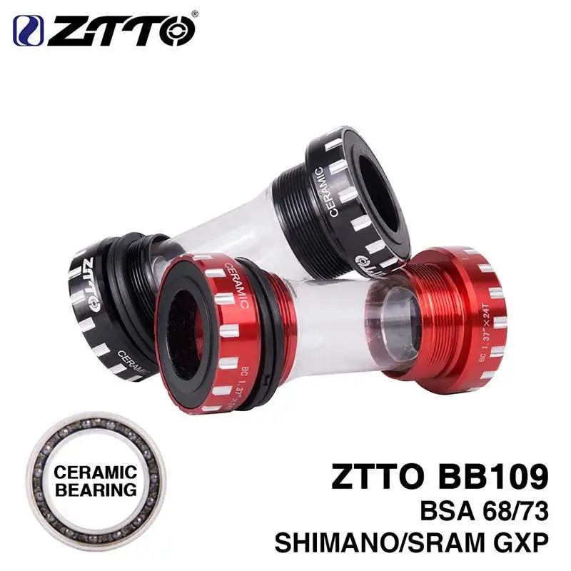 Купи Bike Bottom Bracket ZTTO CERAMIC Bearing BB109 Thread BSA68 73 MTB Roadbike External Bearing High Quality за 1,096 рублей в магазине AliExpress