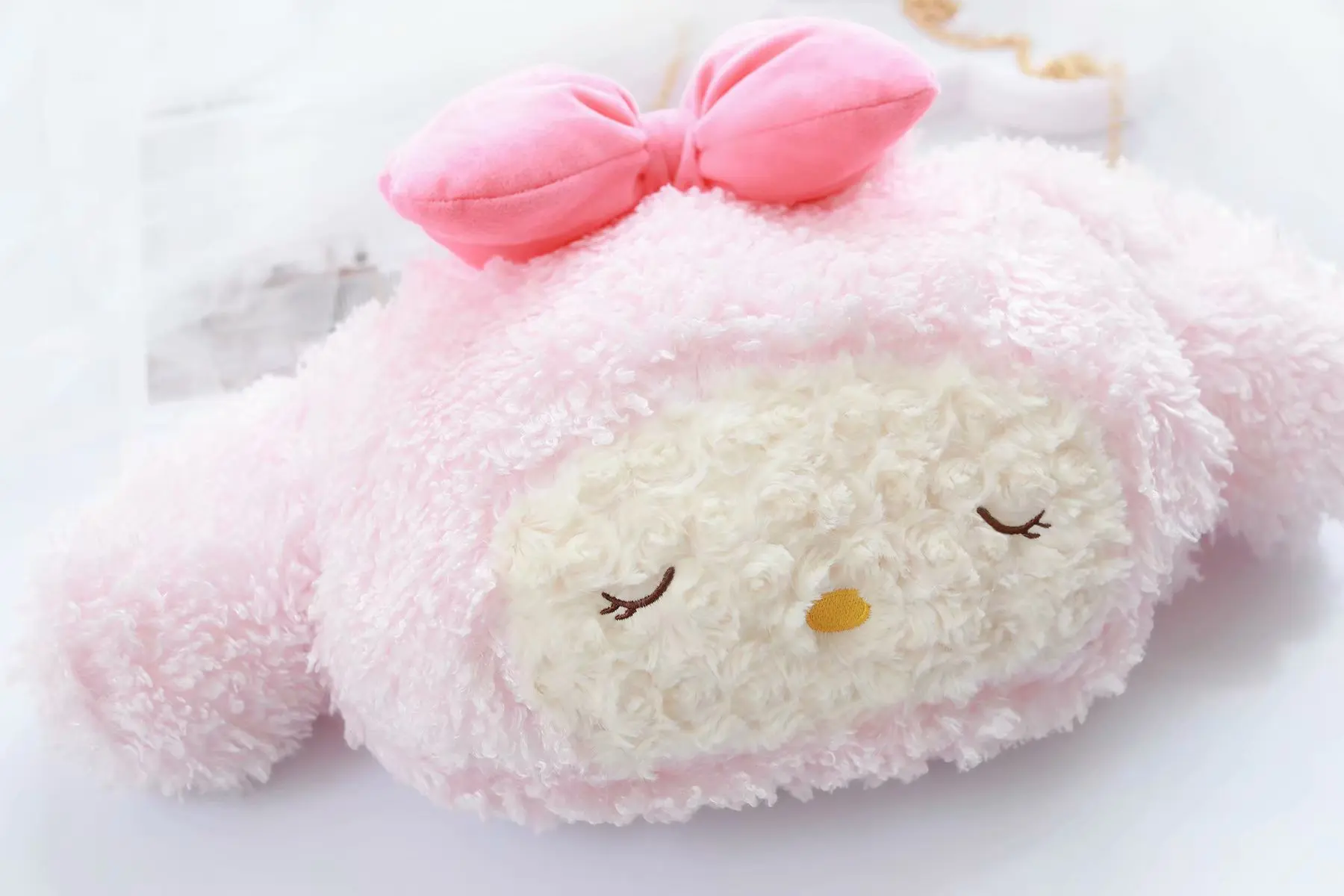 Kawaii мультфильм кролик мой музыкальный плюшевый сумка на плечо; сумка-мешок милая кукла-кролик подходит для девочек красивые подарки