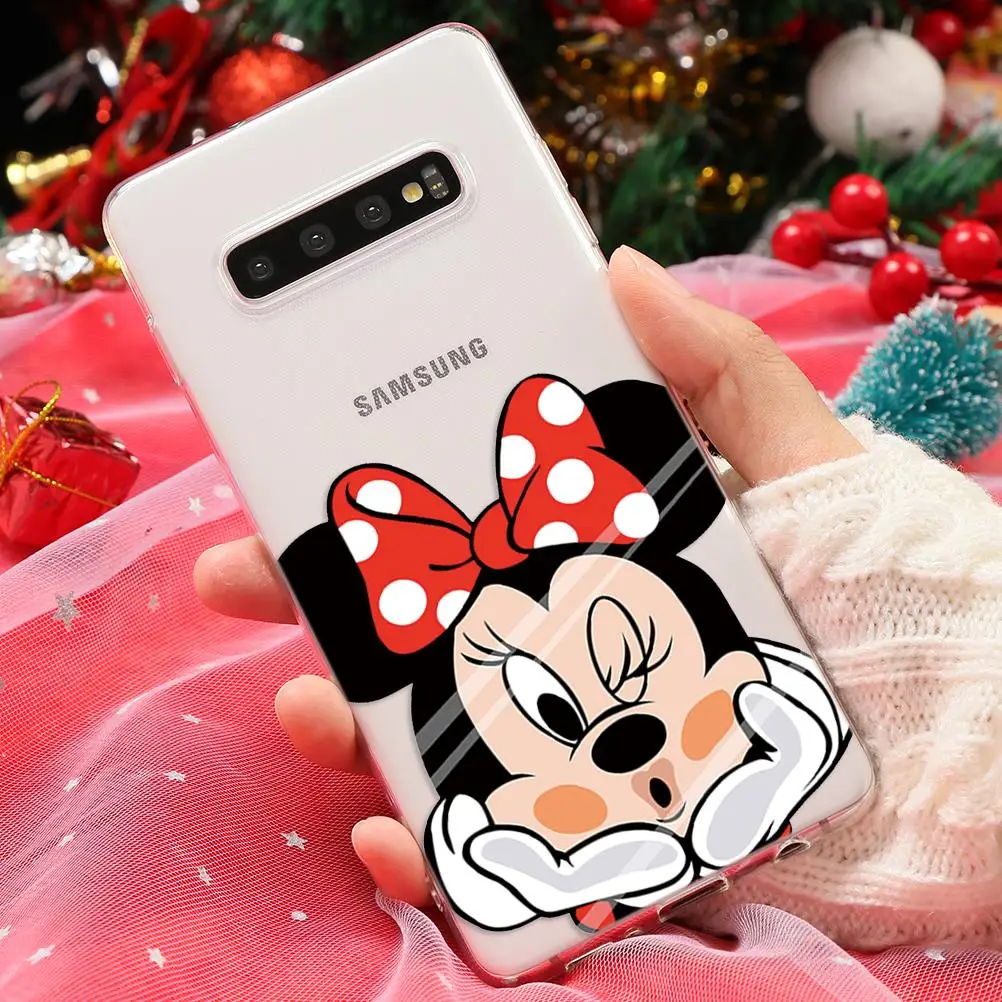 mini Мягкий силиконовый чехол с рисунком из мультфильма чехол из термопластичного полиуретана для samsung Galaxy Note 10 Pro S8 S9 S10 плюс 9 8 S6 S7 край M10 M20 M30 A70 A80 A50 A30 A40 A60 A20e чехол - Цвет: mini