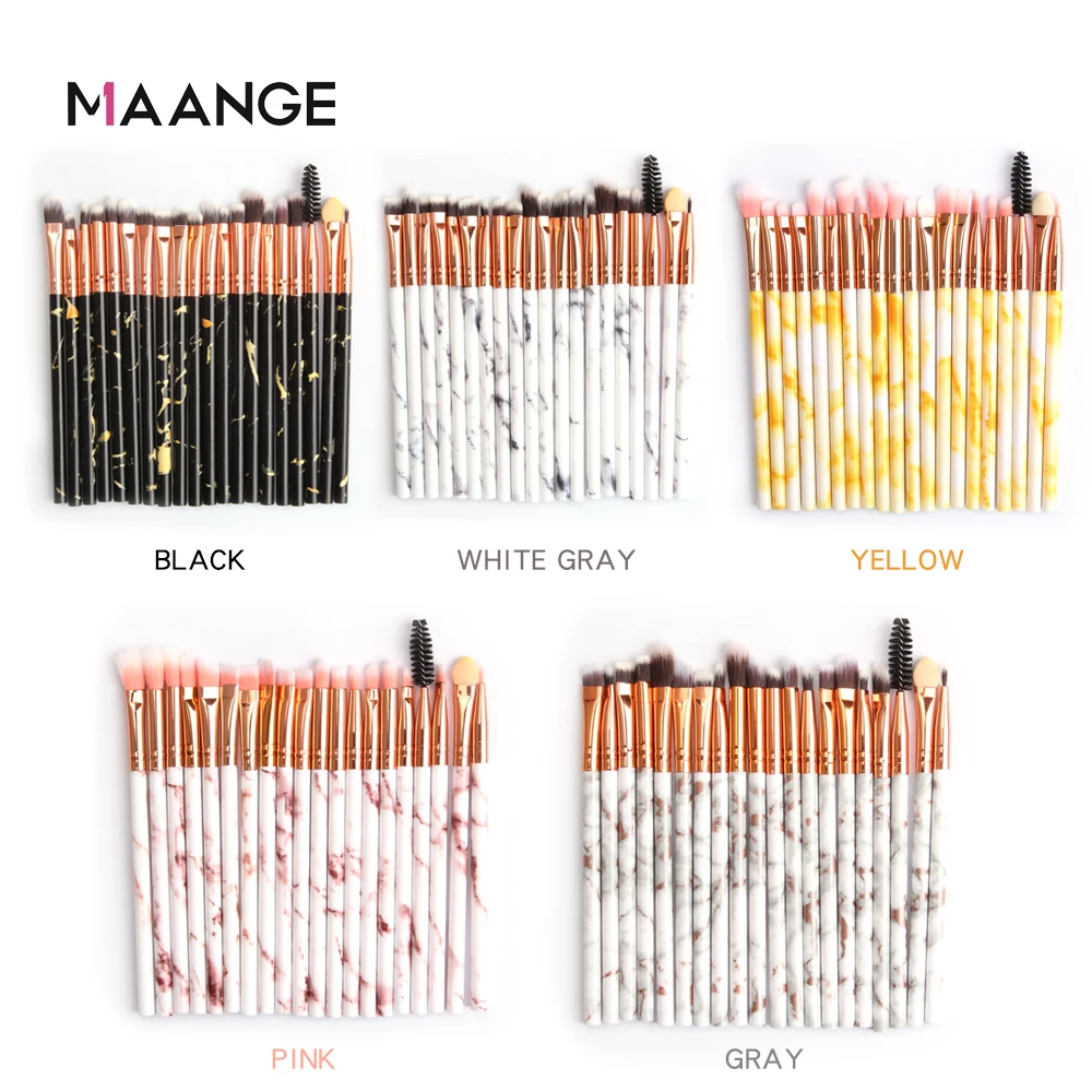 MAANGE 20 шт./компл. многофункциональные кисти для макияжа блендер тени век подводка