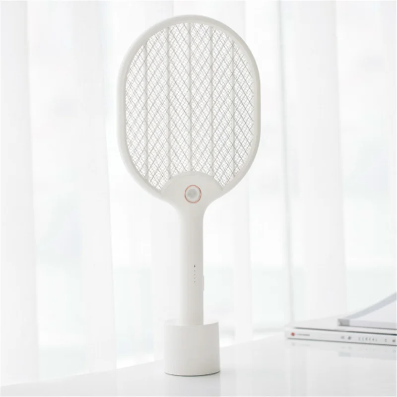 

Xiaomi 3000 В Электрическая мухобойка Противоударная сетка USB зарядка москитная сетка портативный путешествие с базовым кронштейном