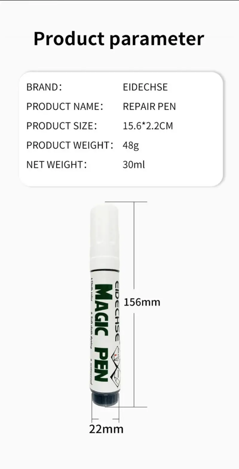 

Canvas Shoes Repair Pen Cloth Color Soft Cloth Dyeing Pen Waterproof Refurbished Pen Canvas Glow Repair Pen Household Tools