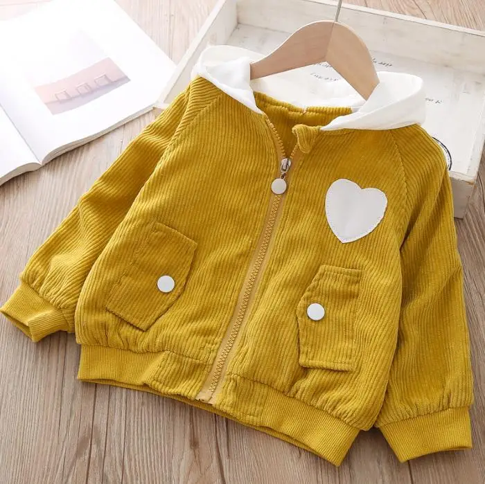 yellow Новая детская куртка модные корейские толстовки Верхняя одежда для мальчиков и девочек детское пальто детские весенние куртки для девочек 1 год, Рождественская одежда - Цвет: yellow