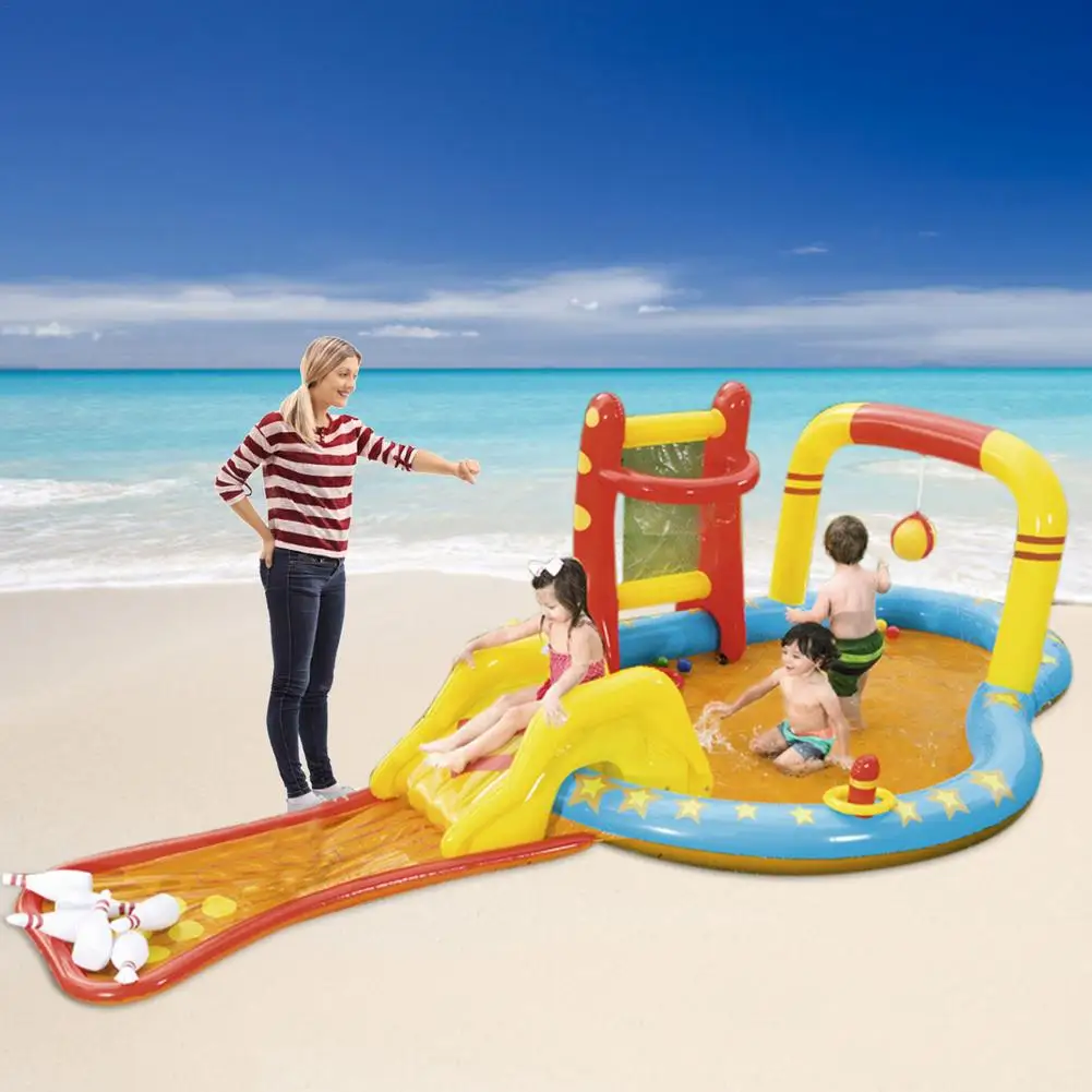 

Летний надувной детский бассейн, Океанский шар, разбрызгиватель воды, детская игровая площадка, водная горка, пластиковый детский бассейн