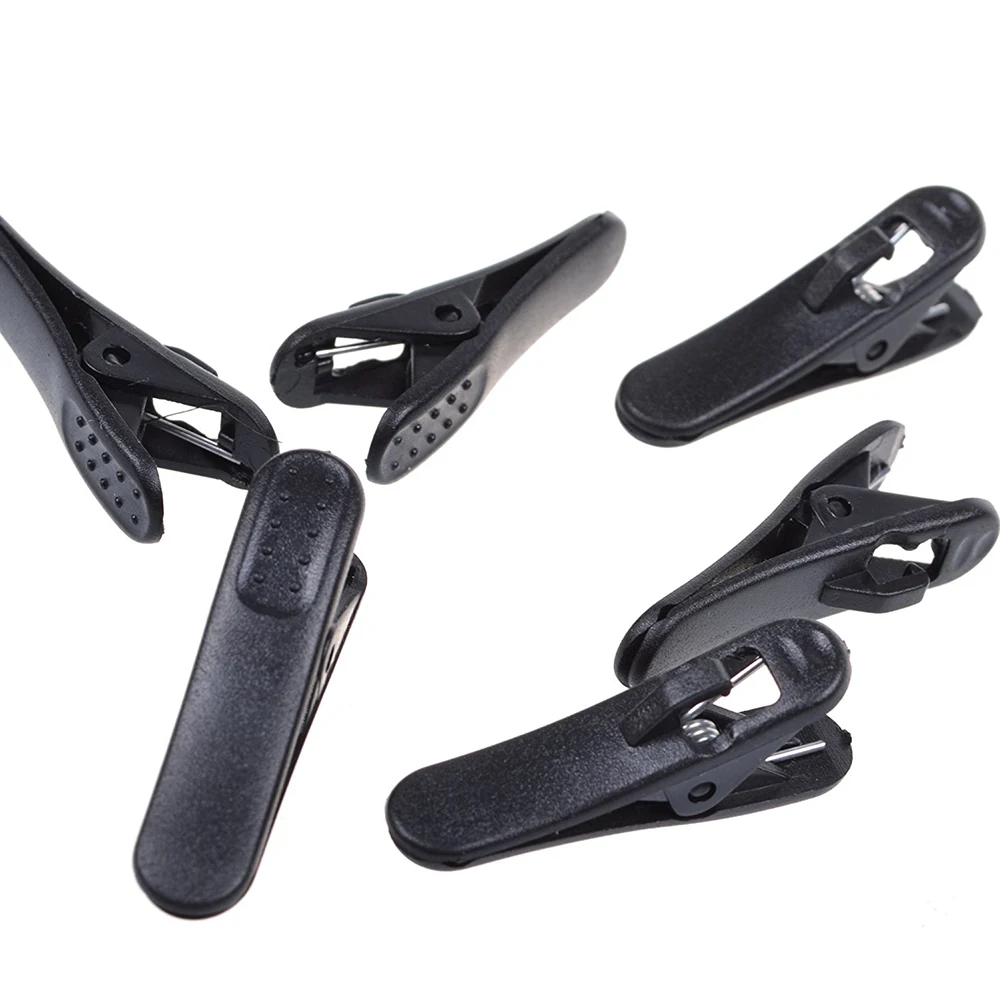 

6pcs Multipurpose Firmly PVC Collar Practical Convenient Black Universal Management Small Headset Cable Clip