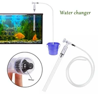 aquarium syphon cleaner pump fish tank reef vacuum gravel sand water changer 2