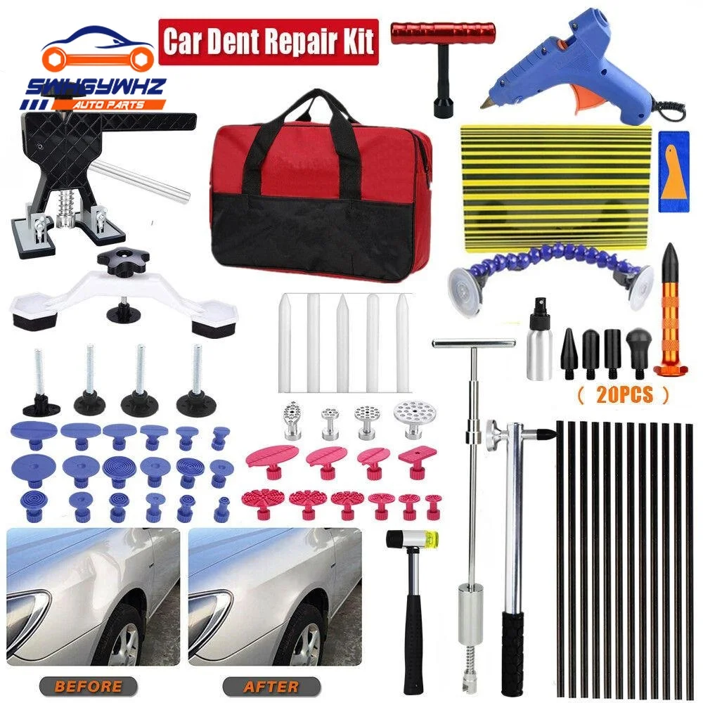 

Car Dent Puller - Auto Body Repair Tool Kit Bridge Dent Puller for Car Dent Removal, Minor dents and Hail Damage