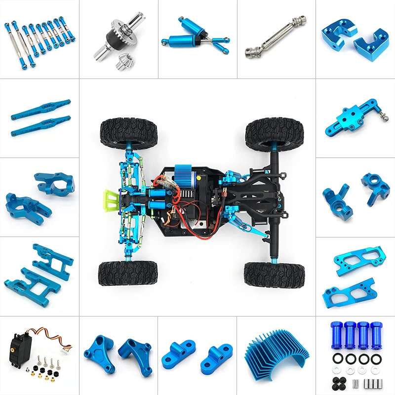 Wltoys 12428 12423 Радиоуправляемый автомобиль все обновленные металлические детали