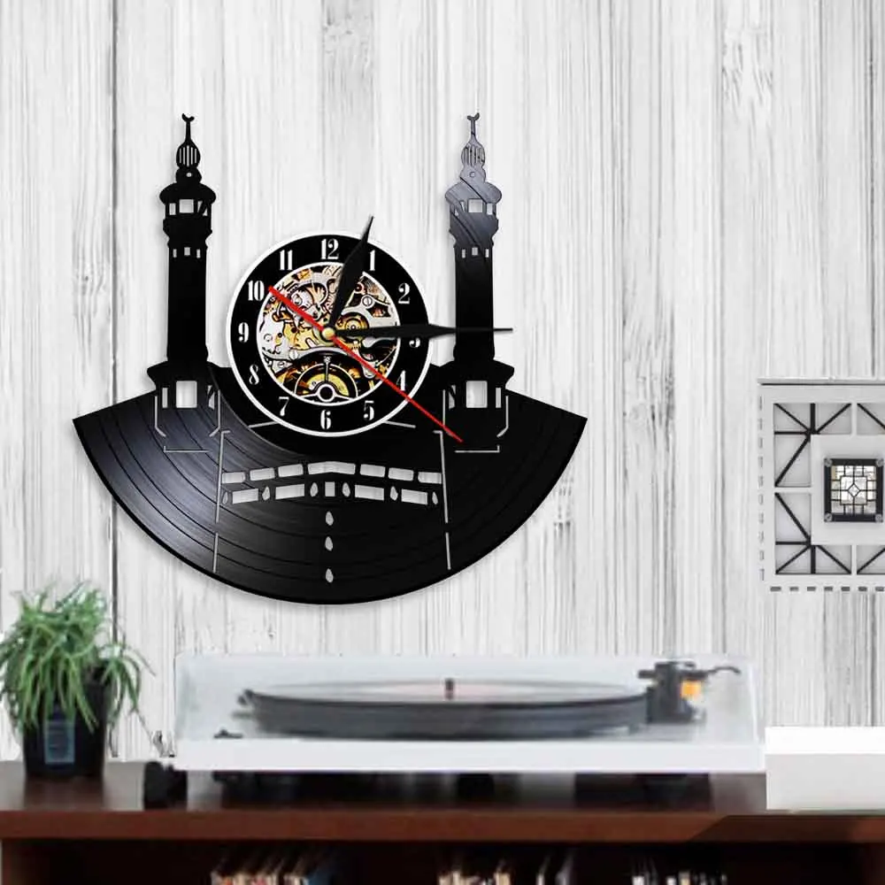 Настенные часы Mecca с изображением городского пейзажа современный дизайн