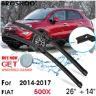 Щетка стеклоочистителя для автомобиля Лобовое стекло Стеклоочистители Лезвия Кнопка рычаг авто аксессуары для FIAT 500X 26 ''+ 14'' 2014-2017