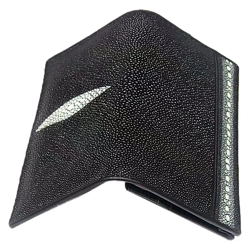 Стиль унисекс аутентичный натуральный морской скат кожа для женщин и мужчин