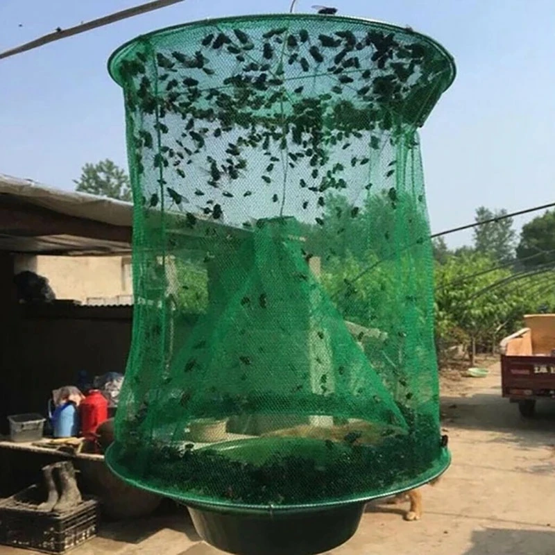 

The Ranch Fly Trap Reusable Fly Catcher Killer Cage Net Trap Pest Bug Catch for Indoor or Outdoor Family Farms Restaurants