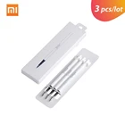 Гелевая ручка Xiaomi Mijia 3 шт.лот, сменная шариковая ручка, ручка для подписи, 0,5 мм, точка плавного письма 9,5 мм, ручки-держатели для школы