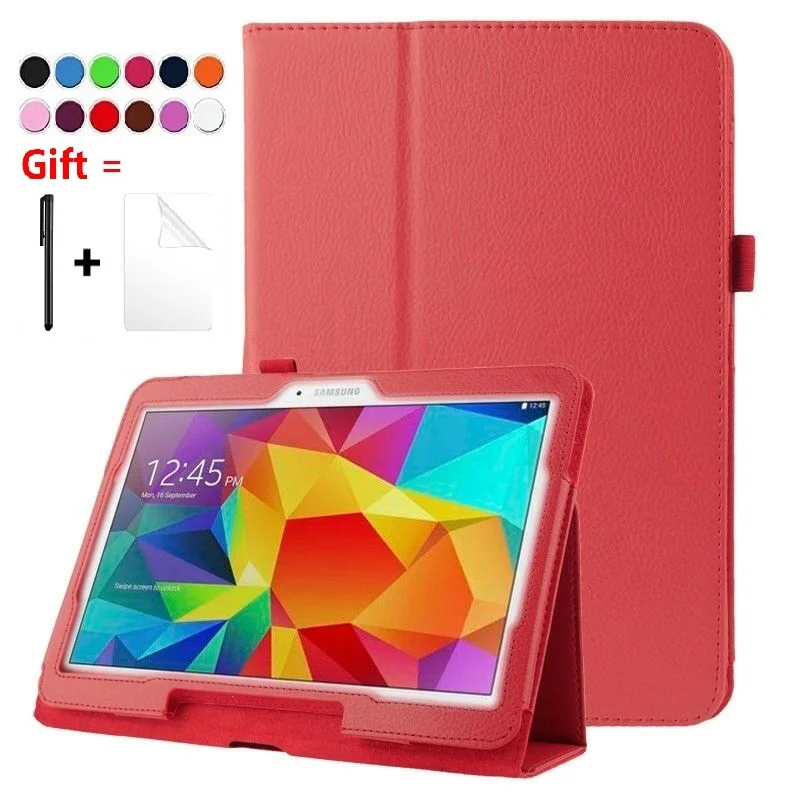 

Stand Tablet Cover Case For Samsung Galaxy Tab 4 10.1 T530 T531 T535 SM-T530 SM-T531 SM-T535 Auto Sleep/Wake Case Flip Funda