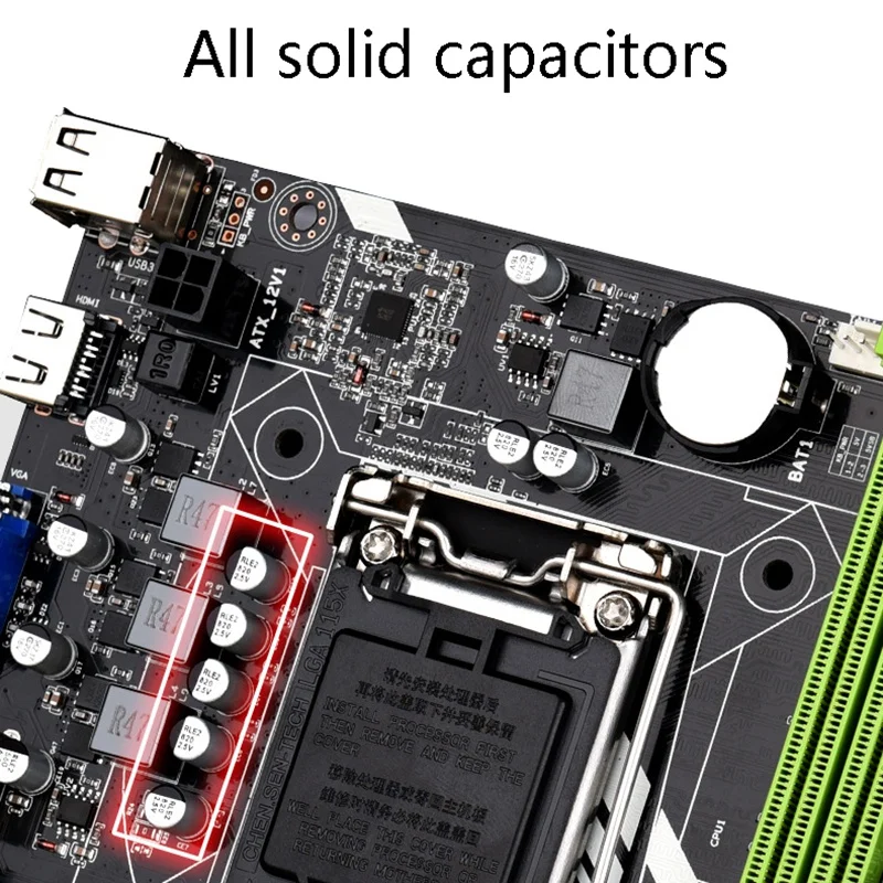 Jingsha H61B компьютерная материнская плата 1155-Pin с I3/I5/I7Cpu настольная поддержка Ddr3