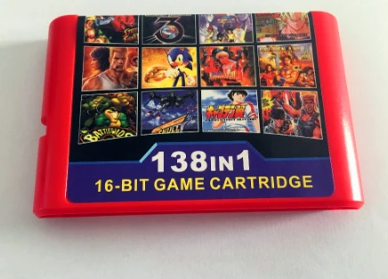 Новый высококачественный самый лучший игровой картридж 138 в 1 16 бит игровая карта