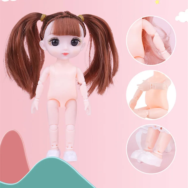 8 шт./компл. 13 Совместное подвижный 16 см BJD кукла 1/12 принцесса DIY модное платье на