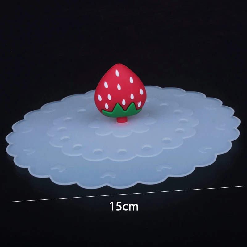 Многоразовые милые Анти-пыль силиконовая крышка для стакана чайная чашка с