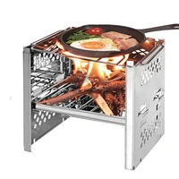portable camping stove stainless steel rocket stove wood stove outdoor wood burning outdoor picnic cooking oven for cooking