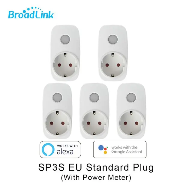 SP3-EU 5PCS Broadlink SP3 ЕС мини Ночной светильник Wifi розетка смарт-пульт дистанционного управления беспроводным управлением для смартфона - Цвет: SP3-EU 5PCS