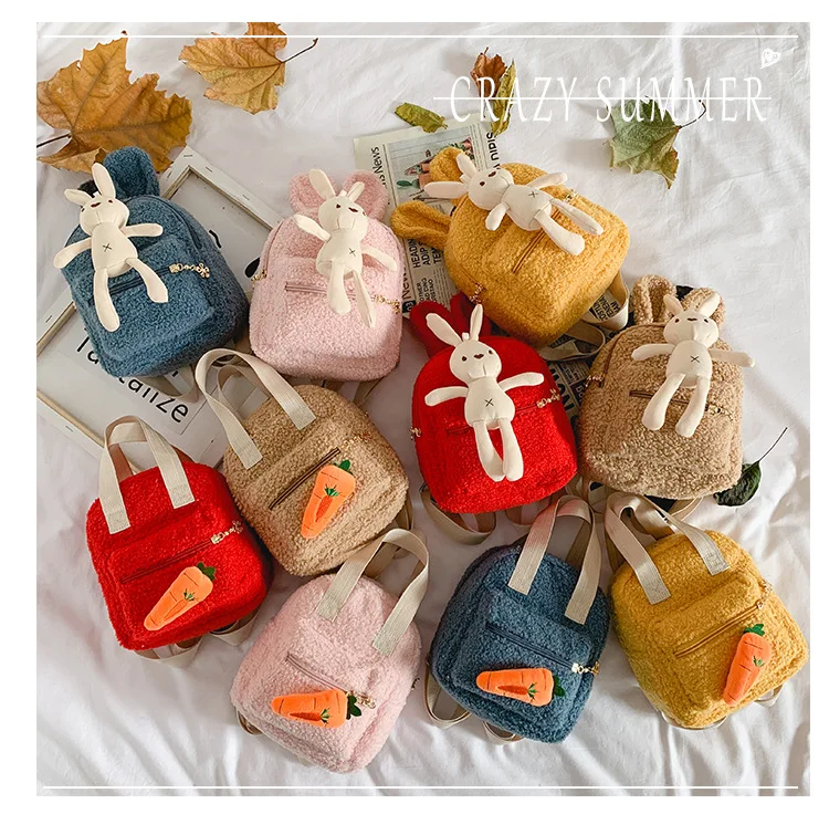 Мультфильм hello kitty Кролик и морковка девочка сумка Детская игрушка плюшевый