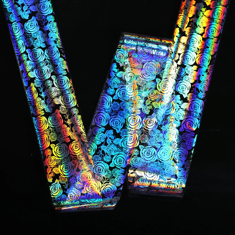 1/рулон 4*100 см Фольга для ногтей красочные сверкающие дизайна переводная наклейка