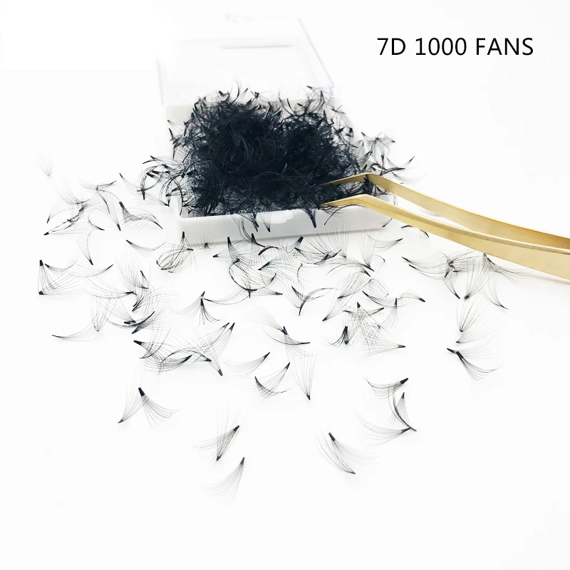 300/1000 вентиляторы 7D норковые ресницы для наращивания баночка свободные