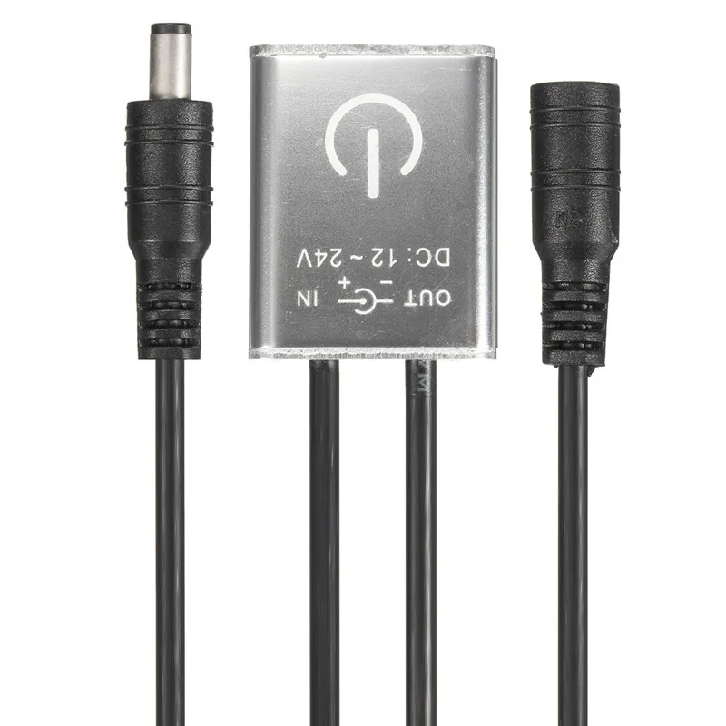 Серебристый мини светодиодный диммер сенсорный выключатель для одноцветной