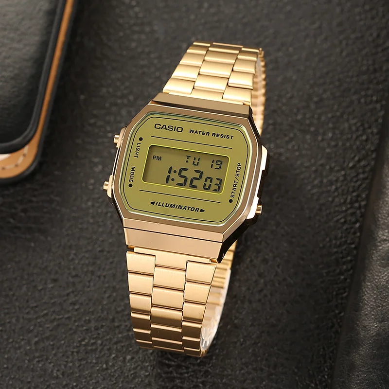 

Оптическими зумом Casio Часы A168WEGM-9