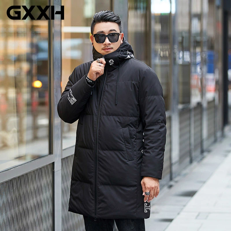 GXXH с буквенным принтом для мужчин Уличная Хип Хоп Толстовки осенние толстовки оверсайз толстовки с капюшоном Красная черная одежда 6XL 7XL