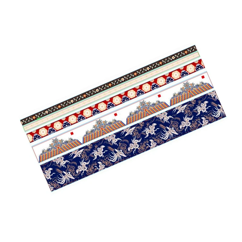 

5 Pcs/Set Gold Washi Tapel Chinese Style Masking Tape DIY Craft Japanese Paper Stickers Scrapbooking C