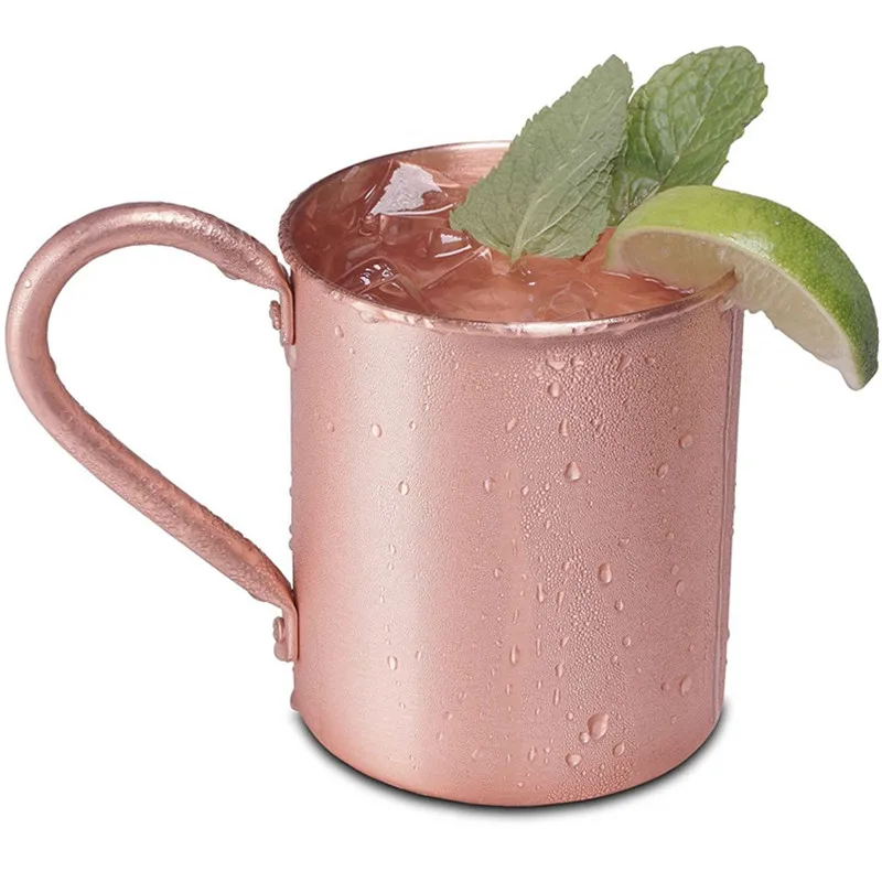 Московская мюловая кружка из чистой меди однотонная гладкая без внутренней