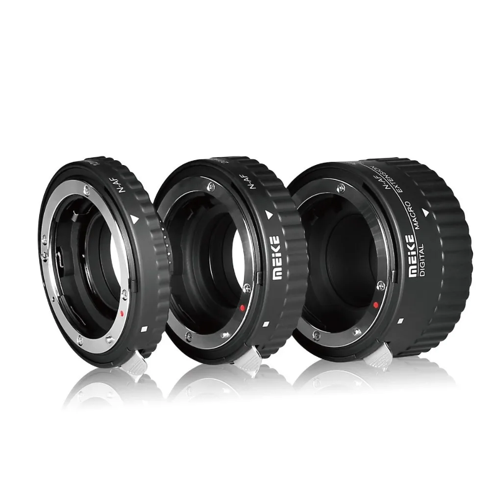 MEKE Meike N-AF-B, макрокольцо с автоматической фокусировкой для камеры Nikon D800 D90 D3200 D5100 D5200 D7000 D7100 DSLR