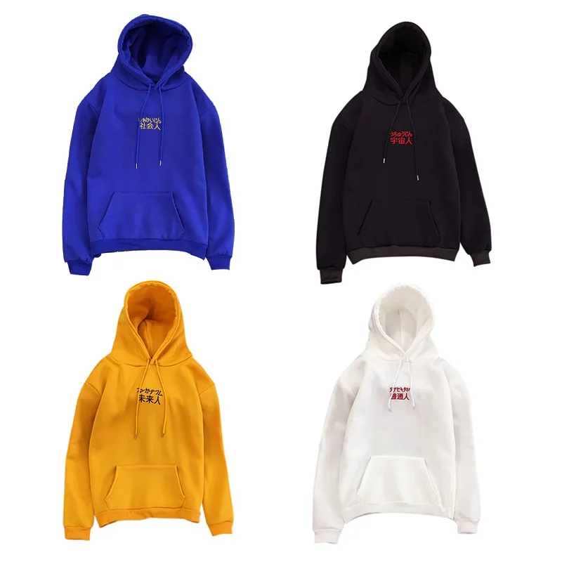 

2019 Winter Autumn Women/men Long Sleeve Hoodies Casual Letter Embroidery Sweatshirts Tops Pullover Coat Loose Plus Size