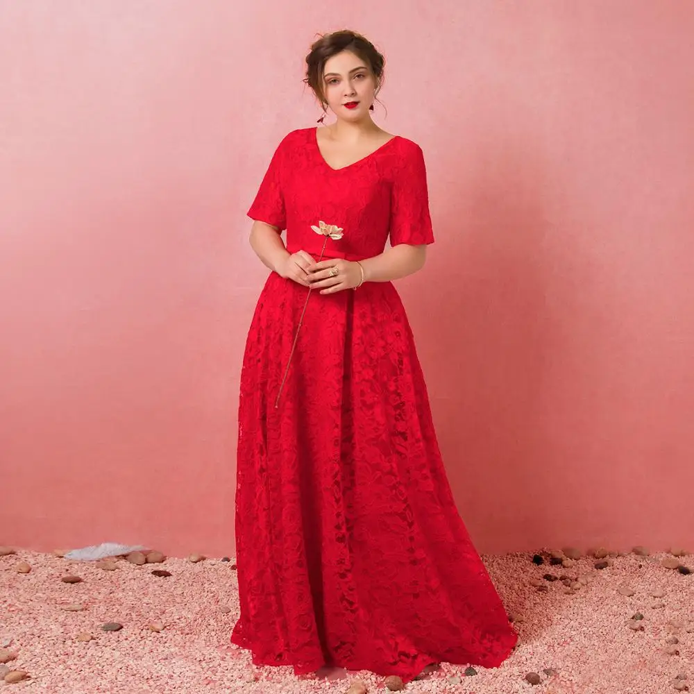 A-Line v-образным вырезом длиной до пола шифоновое коктейльное платье вечернее