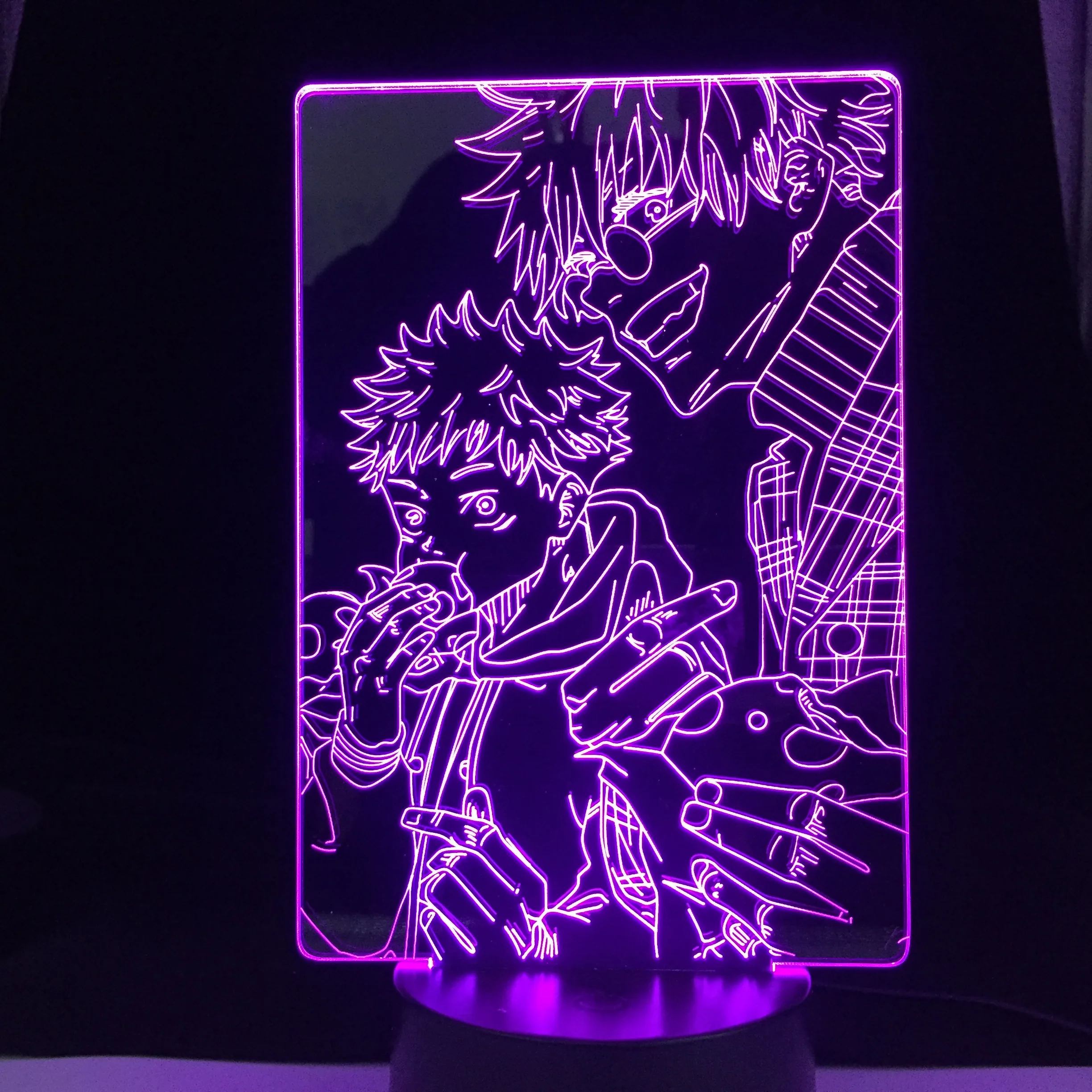 

Satoru Gojo Jujutsu Kaisen Led Night Light Yuji Itadori for Room Deco Birthday Gift Jujutsu Kaisen Lamp Anime Lamp Yuji Itadori