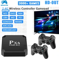 px4 wifi hd retro handheld game console 10 emulator 3000 games mini tv box video game player for ps1n64mdnes dropshipping