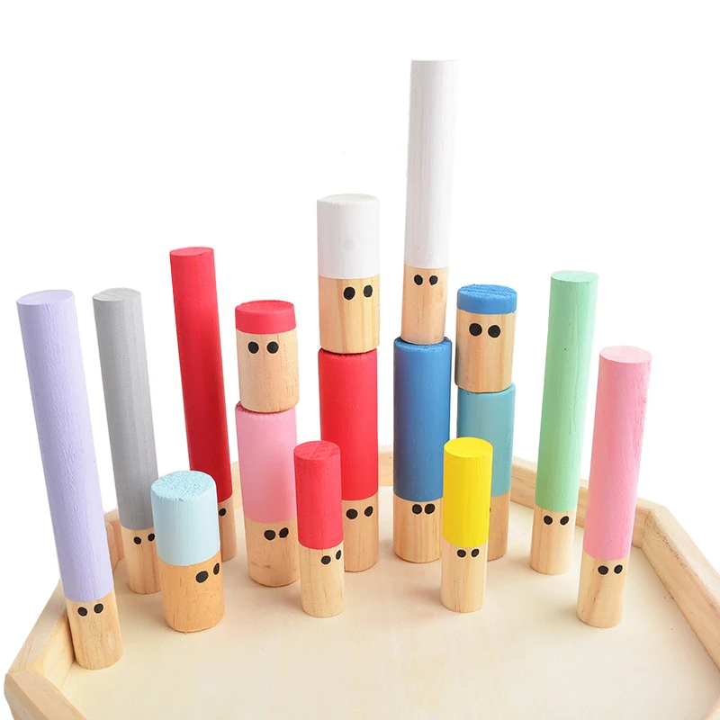 

Rainbow Blocks Balance Games Wooden Toys For Baby Creative Blocks Stacking Games Children Montessori Educational Toys Art Gifts