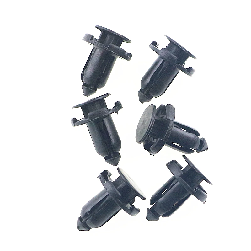 50Pcs Black Plastic Rivet FastenerYT-114 Car Styling Bumper Fender Push Type Fascia Retainer Clips Part floor | Автомобили и