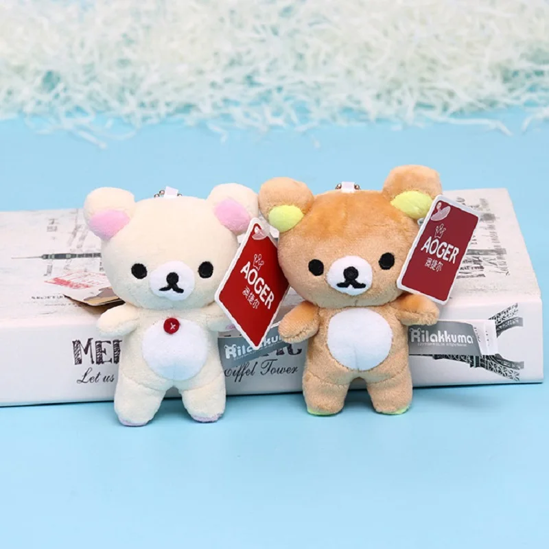 Rilakkuma коричневый плюшевый мишка плюшевый кукольный мешок кулон милый мультфильм чучела пара игрушки украшение для подруги подарок