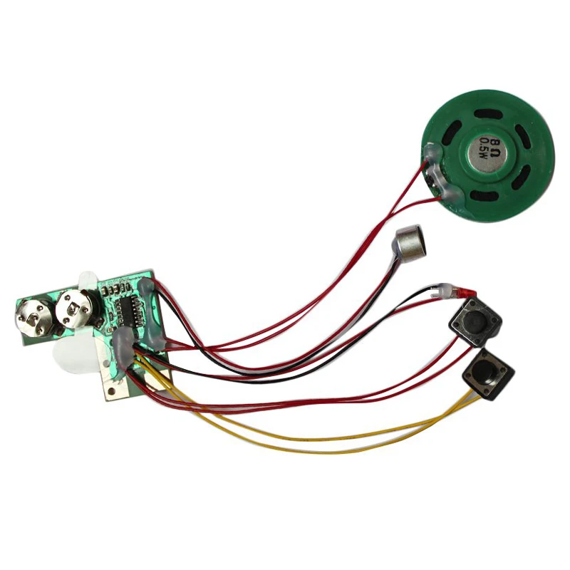 Plastic Metal Voice 10s Recordable Module for Greeting Birthday Card Gift Music Sound Talk Chip or other similar projects | Электроника