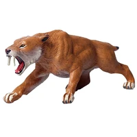 saber toothed tiger simulation animal model childrens toy gift workmanship than real home decorations interesting toys