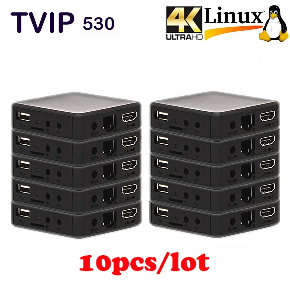 

10 шт./лот IP TV Brand TV IP 530 4K Linux TV Box S905W четырехъядерный TV IP S-Box V.530 3840x2160 Youtube работает на Linux TV Box tvip530